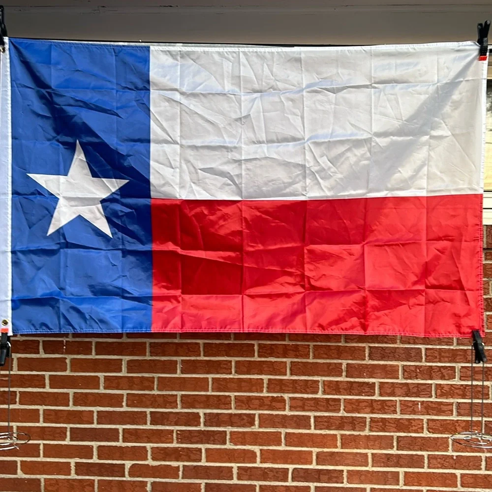 Texas flag,3 x 4, red, white, and blue